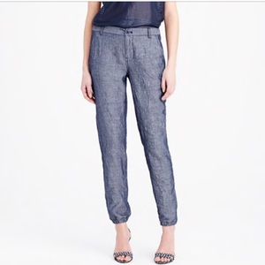 J. Crew • Cuffed Chambray Pants